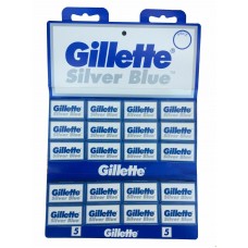 Классические Лезвия Gillette Silver Blue (1 лист * 20 пачек * 5 лезвий)