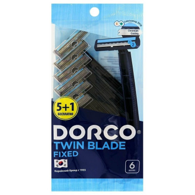 Dorco TG-708-6P одноразовые станки (5шт+1шт)